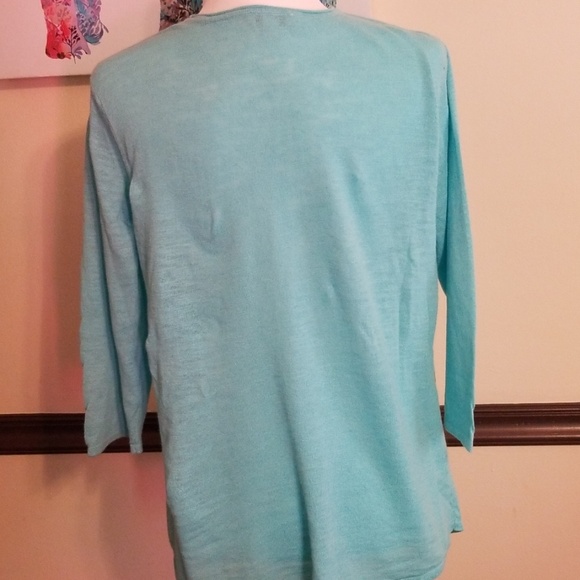 J.Jill summer linen blend top size M - Picture 3 of 5